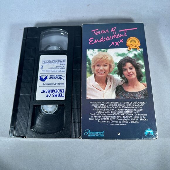 Terms Of Endearment VHS Shirley MacLaine Debra Winger Paramount - Picture 3 of 3
